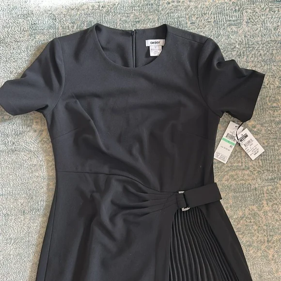 NWT DKNY Black Midi Dress - Picture 2 of 5